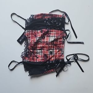 Lust Or Envy Plaid Crop Top